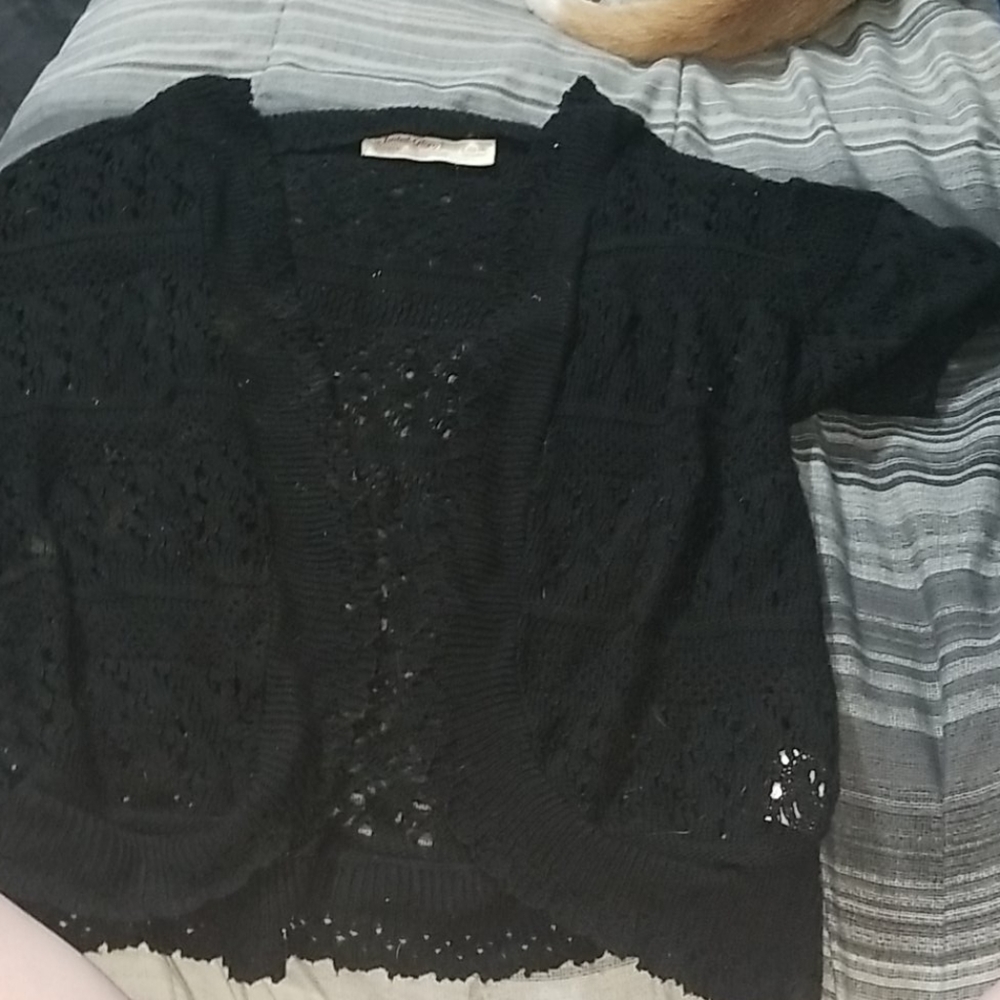 faded glory black sweater